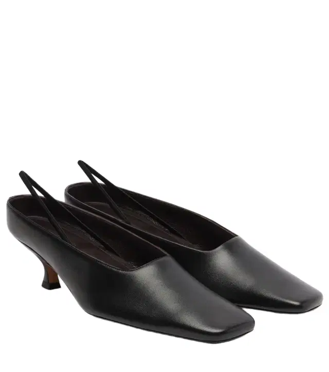 Calvin Klein Collection Anna leather slingback pumps