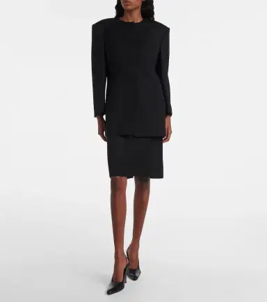 Calvin Klein Collection Ribbed-knit wool miniskirt | Thumbnail 2