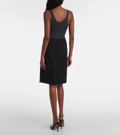 Calvin Klein Collection Ribbed-knit wool miniskirt | Thumbnail 3
