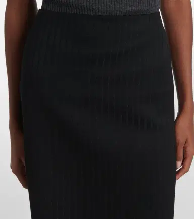 Calvin Klein Collection Ribbed-knit wool miniskirt | Thumbnail 4
