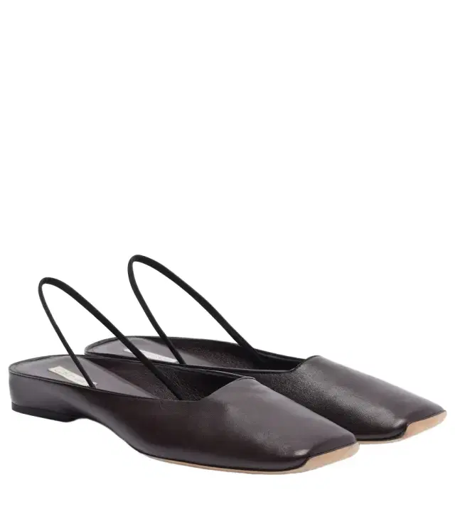 Calvin Klein Collection Kate leather slingback flats