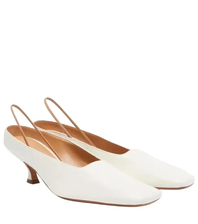 Anna leather slingback pumps