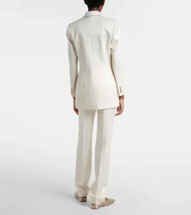 Calvin Klein Collection Lucia high-rise wool and silk slim pants | Thumbnail 3 Calvin Klein Collection Lucia high-rise wool and silk slim pants | Thumbnail 3