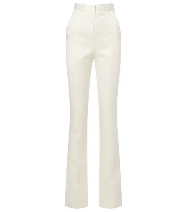 Calvin Klein Collection Lucia high-rise wool and silk slim pants