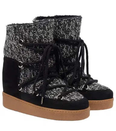 Isabel Marant Suede-trimmed snow boots | Thumbnail 1 Isabel Marant Suede-trimmed snow boots | Thumbnail 1