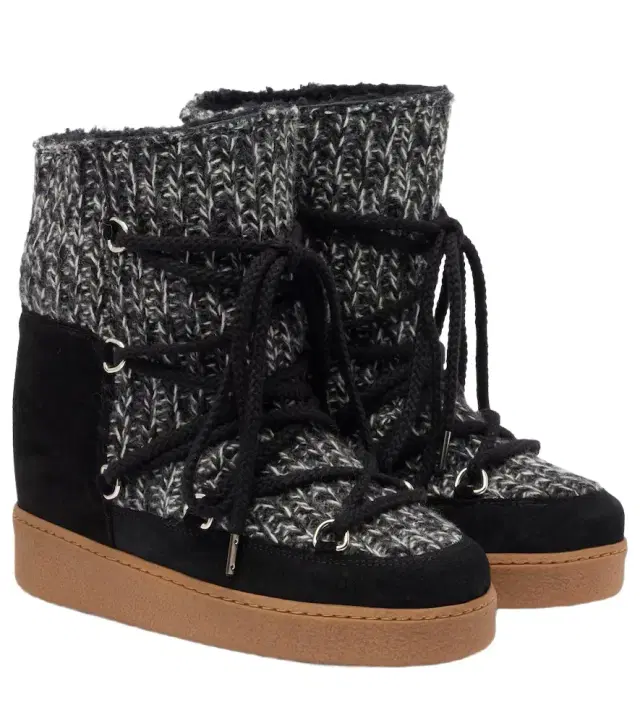 Isabel Marant Suede-trimmed snow boots