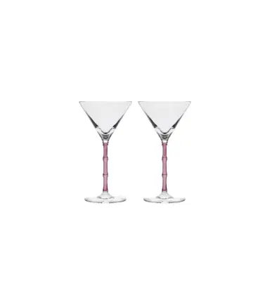 La DoubleJ Bamboo set of 2 martini glasses | Thumbnail 1