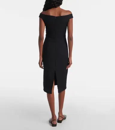 Calvin Klein Collection Bonny wool and linen-blend midi dress | Thumbnail 5 Calvin Klein Collection Bonny wool and linen-blend midi dress | Thumbnail 5