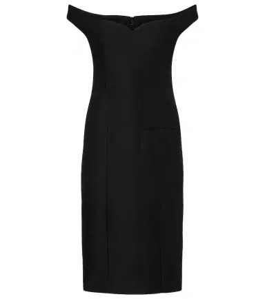 Calvin Klein Collection Bonny wool and linen-blend midi dress | Thumbnail 1 Calvin Klein Collection Bonny wool and linen-blend midi dress | Thumbnail 1
