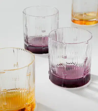 La DoubleJ Bamboo set of 2 crystal tumblers | Thumbnail 2
