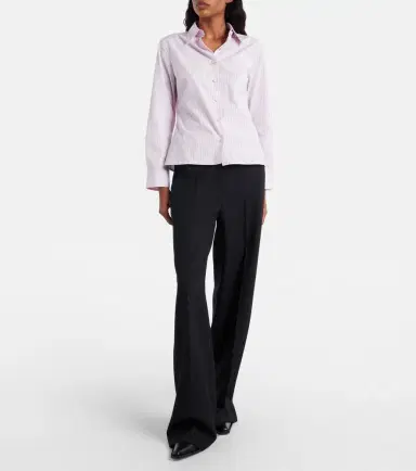 Calvin Klein Collection Pinstripe cotton poplin shirt | Thumbnail 4 Calvin Klein Collection Pinstripe cotton poplin shirt | Thumbnail 4