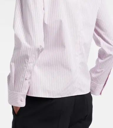 Calvin Klein Collection Pinstripe cotton poplin shirt | Thumbnail 5 Calvin Klein Collection Pinstripe cotton poplin shirt | Thumbnail 5