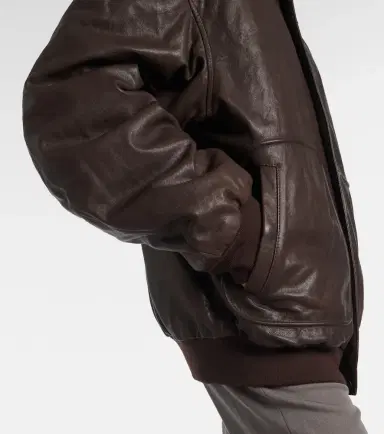 Calvin Klein Collection Johnson leather bomber jacket | Thumbnail 2