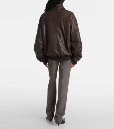 Calvin Klein Collection Johnson leather bomber jacket | Thumbnail 3