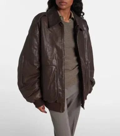 Calvin Klein Collection Johnson leather bomber jacket | Thumbnail 6