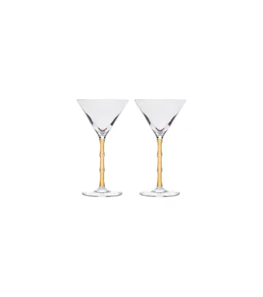 La DoubleJ Bamboo set of 2 martini glasses | Thumbnail 1