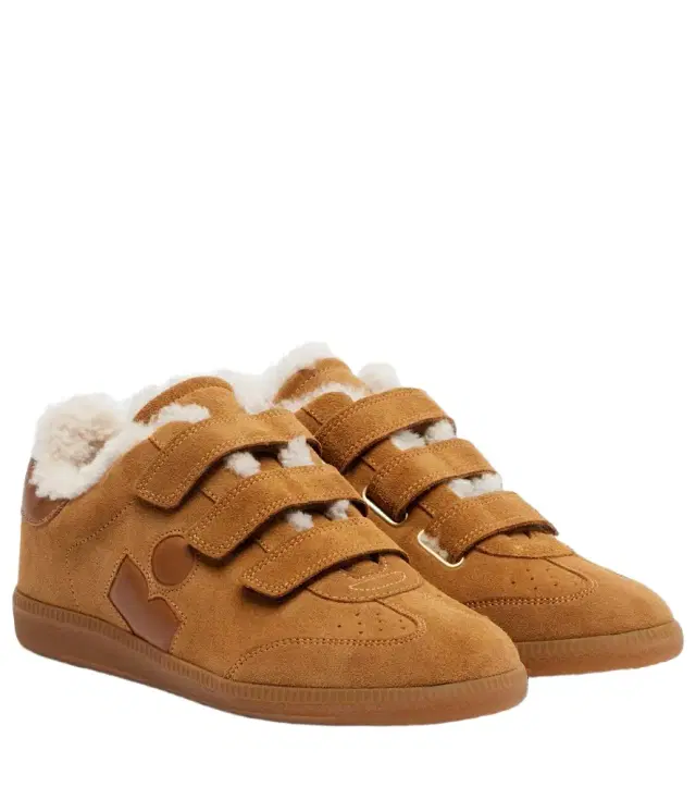 Isabel Marant Beth shearling-lined suede sneakers