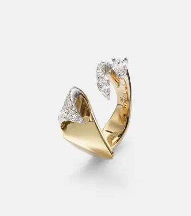 YEPREM Golden Strada 18kt gold ring with diamonds | Thumbnail 2