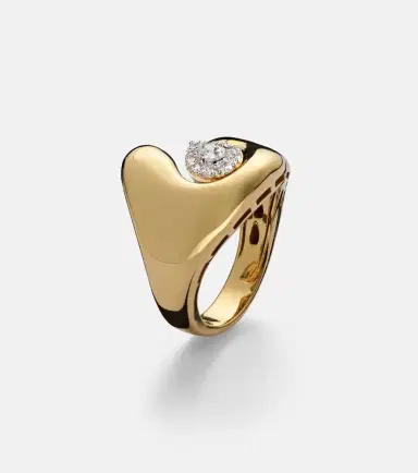 YEPREM Golden Strada 18kt gold ring with diamonds | Thumbnail 4 YEPREM Golden Strada 18kt gold ring with diamonds | Thumbnail 4