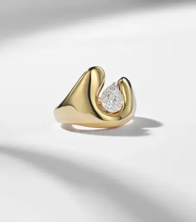 YEPREM Golden Strada 18kt gold ring with diamonds | Thumbnail 5 YEPREM Golden Strada 18kt gold ring with diamonds | Thumbnail 5