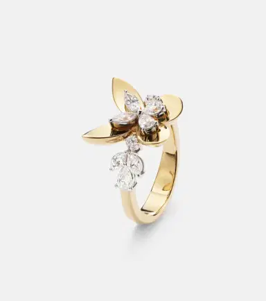 YEPREM Golden Strada 18kt gold ring with diamonds | Thumbnail 2