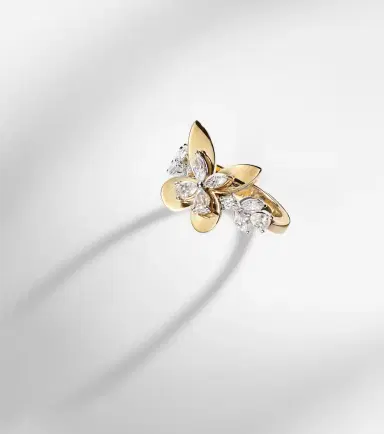 YEPREM Golden Strada 18kt gold ring with diamonds | Thumbnail 5