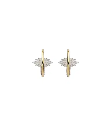 YEPREM Golden Strada 18kt yellow and white gold earrings with diamonds | Thumbnail 1 YEPREM Golden Strada 18kt yellow and white gold earrings with diamonds | Thumbnail 1