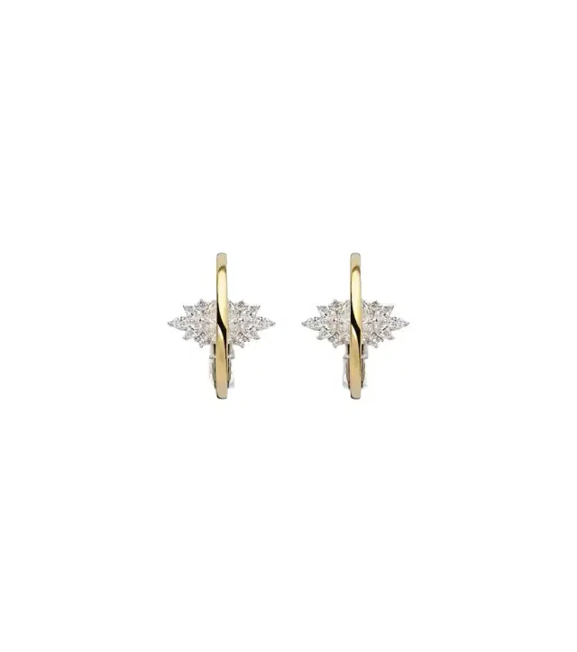 Yeprem Golden Strada 18kt yellow and white gold earrings with diamonds