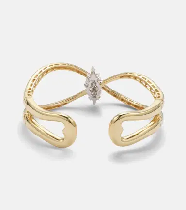YEPREM Golden Strada 18kt yellow and white gold cuff bracelet with diamonds | Thumbnail 6 YEPREM Golden Strada 18kt yellow and white gold cuff bracelet with diamonds | Thumbnail 6