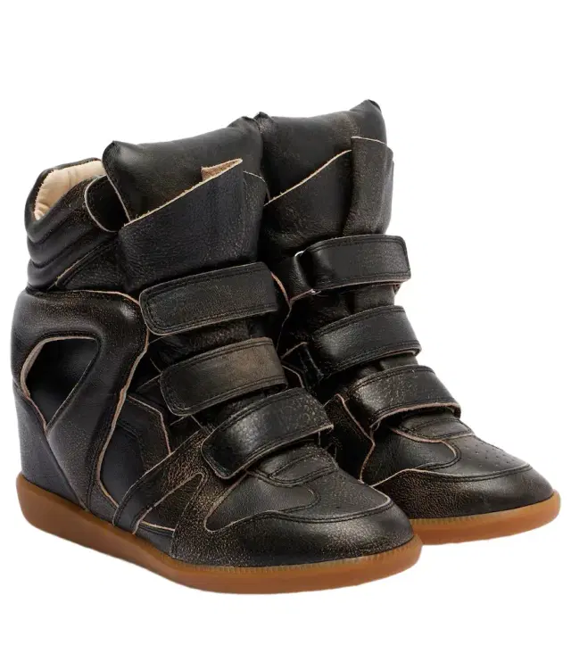 Bekett leather high-top sneakers