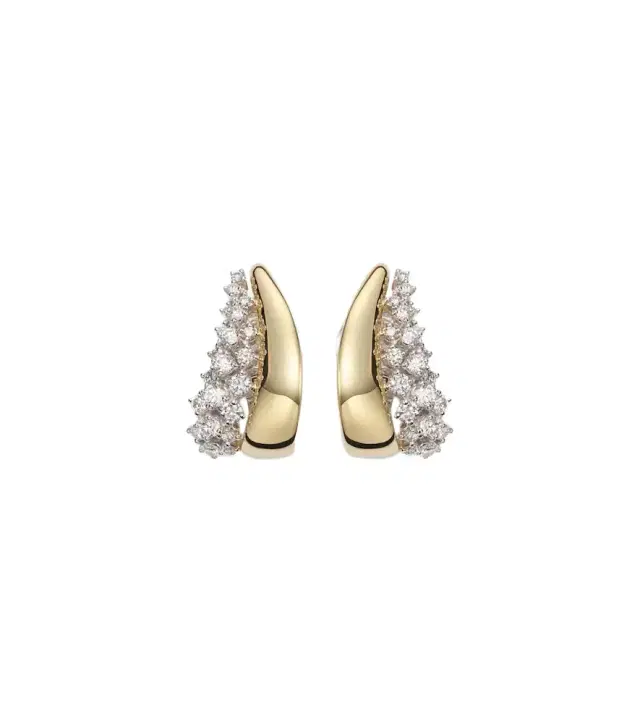 Yeprem Golden Strada 18kt yellow and white gold earrings with diamonds