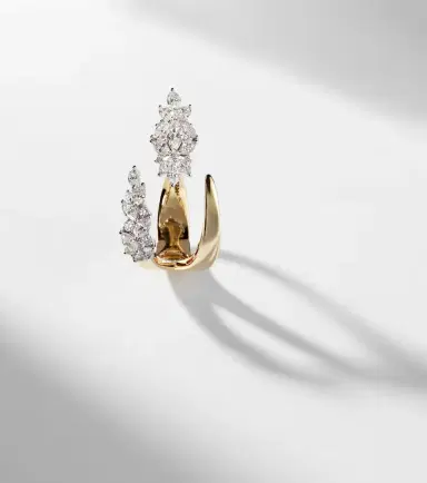 YEPREM Golden Strada 18kt yellow and white gold ring with diamonds | Thumbnail 5