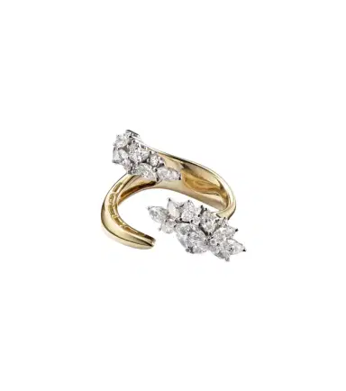 YEPREM Golden Strada 18kt yellow and white gold ring with diamonds | Thumbnail 1