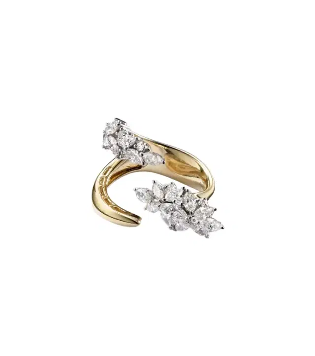 Yeprem Golden Strada 18kt yellow and white gold ring with diamonds