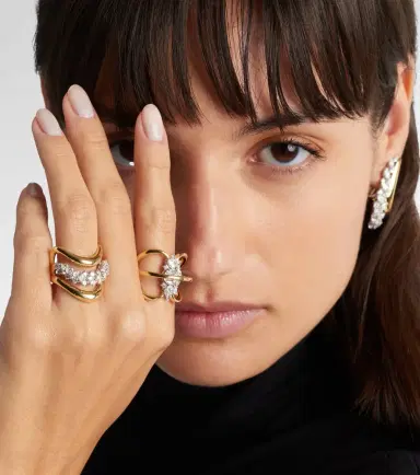YEPREM Golden Strada 18kt gold ring with diamonds | Thumbnail 3 YEPREM Golden Strada 18kt gold ring with diamonds | Thumbnail 3