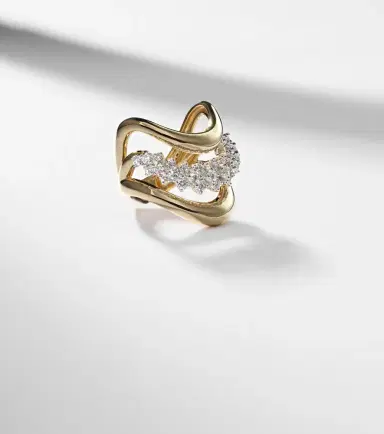 YEPREM Golden Strada 18kt gold ring with diamonds | Thumbnail 5 YEPREM Golden Strada 18kt gold ring with diamonds | Thumbnail 5