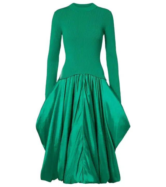 Simkhai Kenlie ribbed-knit midi dress