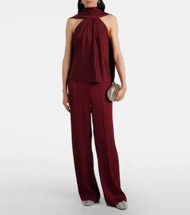 Simkhai Kyra satin wide-leg pants | Thumbnail 2 Simkhai Kyra satin wide-leg pants | Thumbnail 2