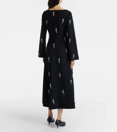 Simkhai Coretta embellished crêpe midi dress | Thumbnail 3 Simkhai Coretta embellished crêpe midi dress | Thumbnail 3