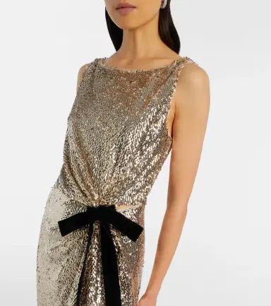 Simkhai Felicity draped sequined gown | Thumbnail 2