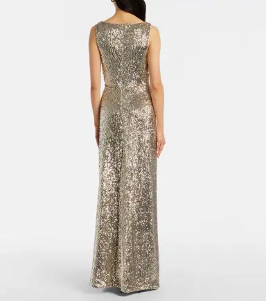 Simkhai Felicity draped sequined gown | Thumbnail 4