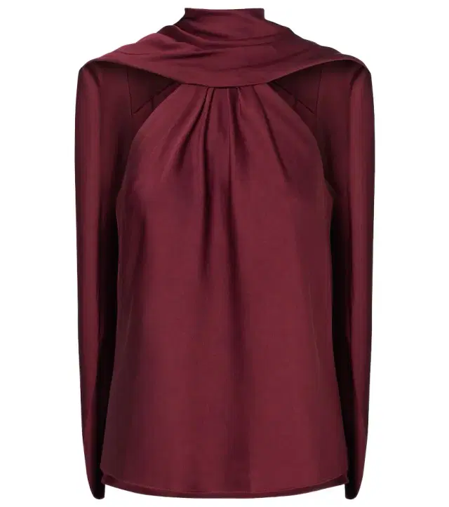 Simkhai Scarlett caped satin top