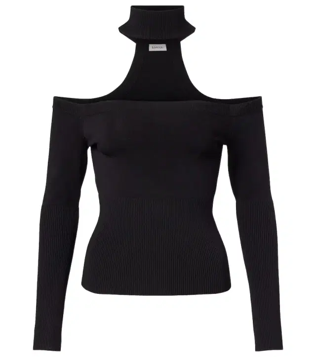 Simkhai Lila ribbed-knit off-shoulder top