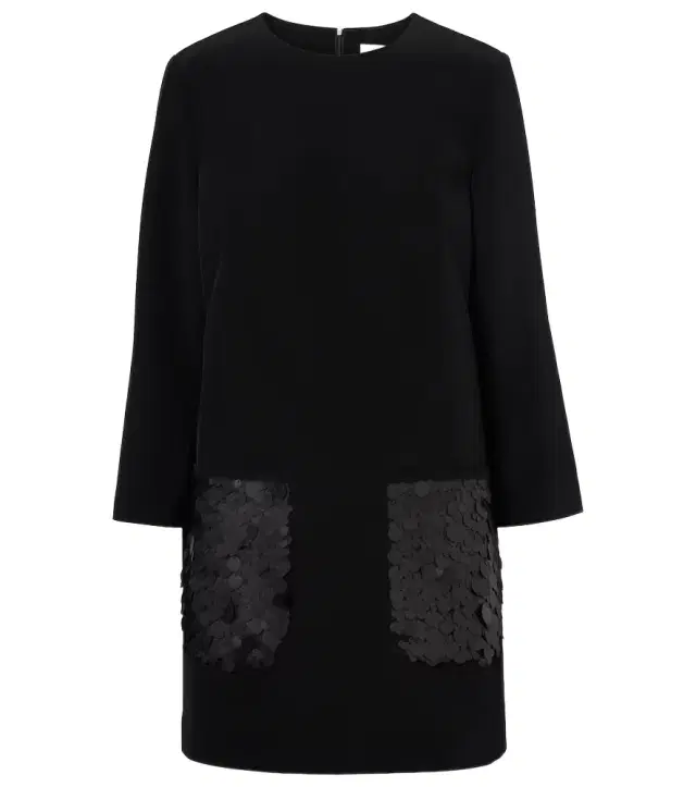 Joseph Bixio sequined satin twill minidress