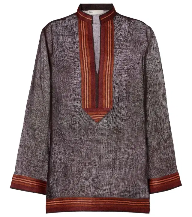 Tory Burch Sheer linen kaftan