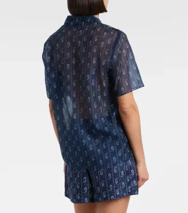 Tory Burch Printed cotton and silk shirt | Thumbnail 3 Tory Burch Printed cotton and silk shirt | Thumbnail 3