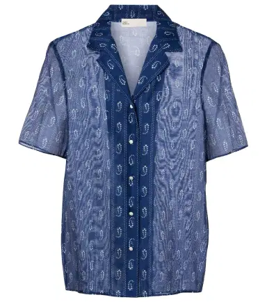Tory Burch Printed cotton and silk shirt | Thumbnail 1 Tory Burch Printed cotton and silk shirt | Thumbnail 1