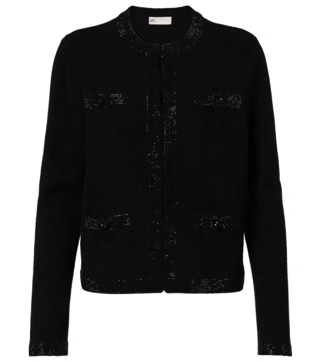 Tory Burch Embellished wool-blend cardigan