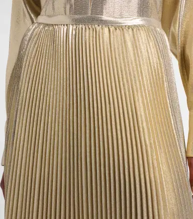 Joseph Essai silk-blend lamé midi skirt | Thumbnail 2