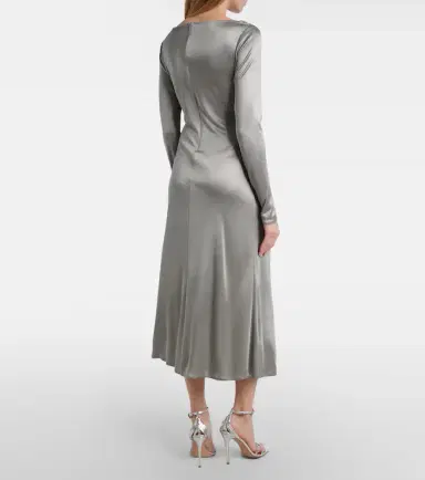 Tory Burch Gathered jersey midi dress | Thumbnail 5